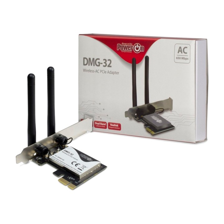INTER-TECH Tarjeta de red inalámbrica PCIe DMG-32-WIFI 5