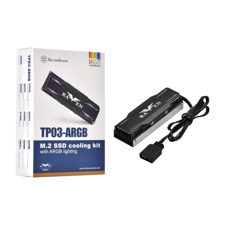 SILVERSTONE Dissipador de calor per SSD M.2 SST-TP03-ARGB