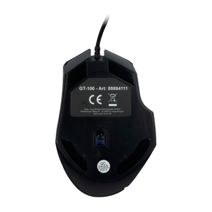INTER-TECH Wired gaming mouse GT-100-RGB 6400DPI 1703761