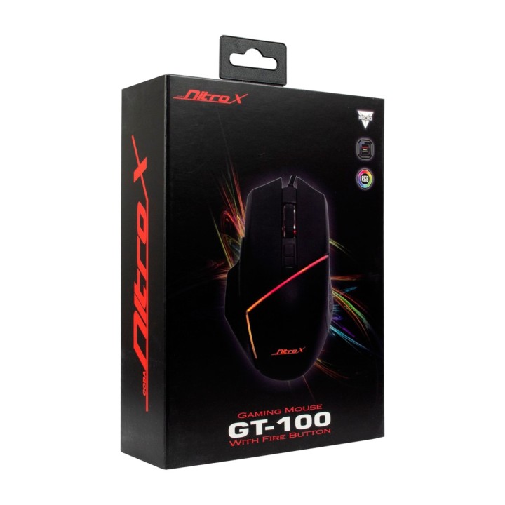 INTER-TECH Souris gaming filaire GT-100-RGB 6400DPI 1703761