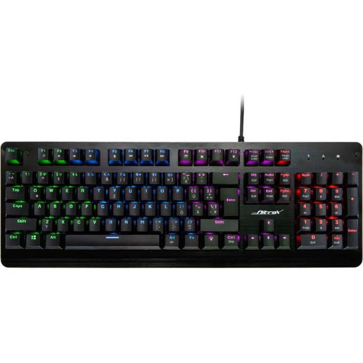 INTER-TECH Mechanische Gaming-Tastatur NK-2000ME-QWERTZ-RGB