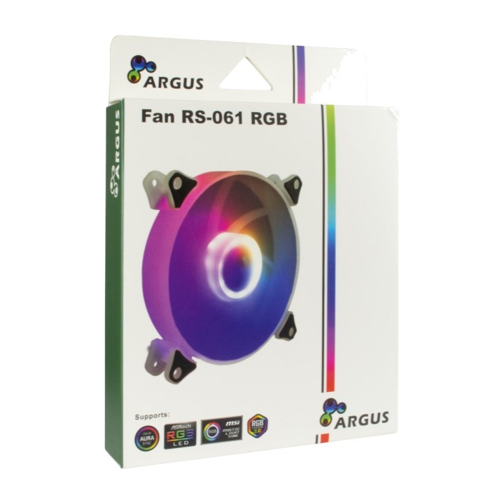 INTER-TECH Ventilateur de boîtier PC ARGUS RS-061 120MM ARGB