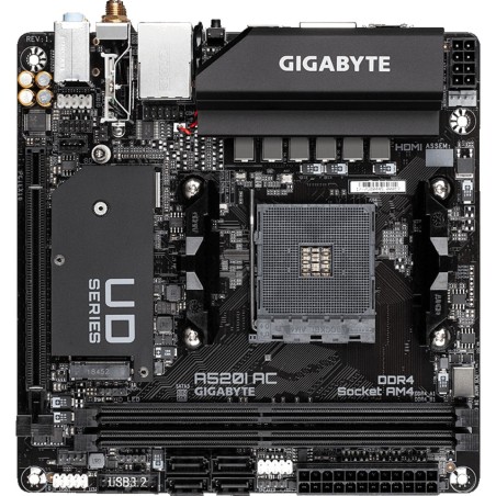 placa base mini-itx para amd a520i ac am4