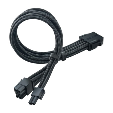 grafikkarten-stromverlängerungskabel mit geflechtummantelung pp07e-pcib-pcie 8p 6+2 0,3m