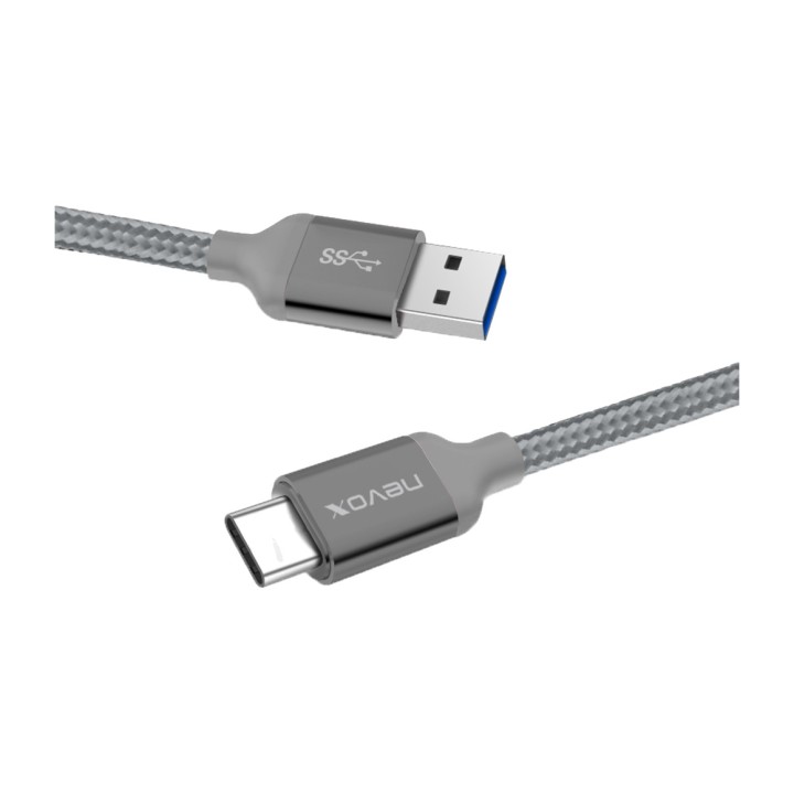 NEVOX Geflochtenes USB-A-auf-Type-C-Kabel 3.2 GEN 2 2M