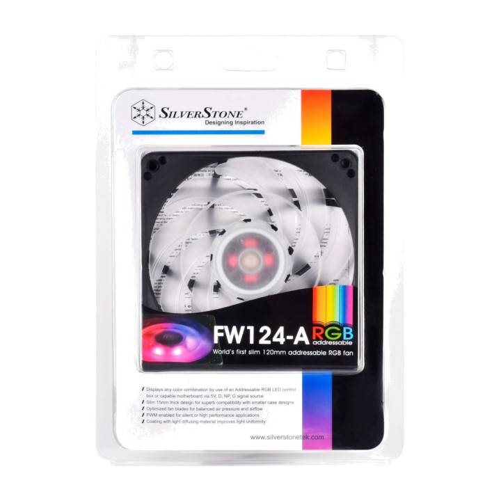 SILVERSTONE Ventilador delgado de caja para PC