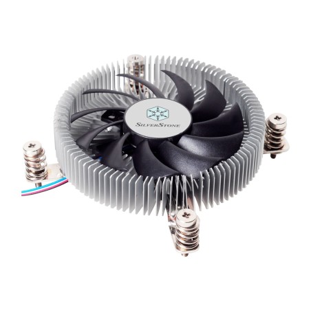 disipador de cpu de perfil bajo con ventilador sst-nt07-115x lga115x lga1200 80mm