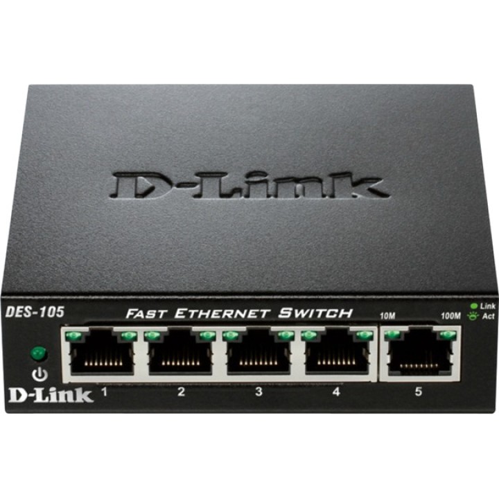 D-LINK 5-port unmanaged switch DES-105 10/100 1115106