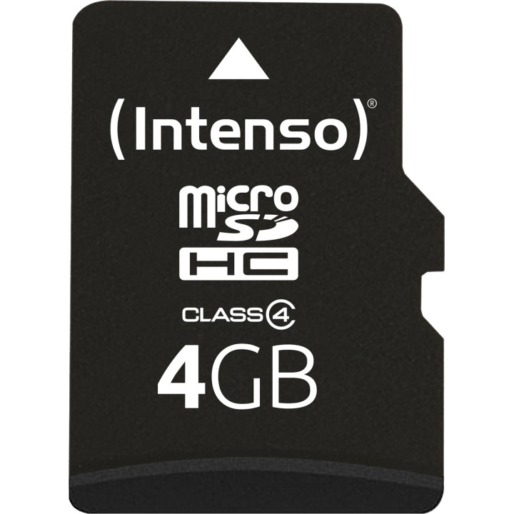 INTENSO microSDHC-Speicherkarte CLASE-4 4GB 1085604