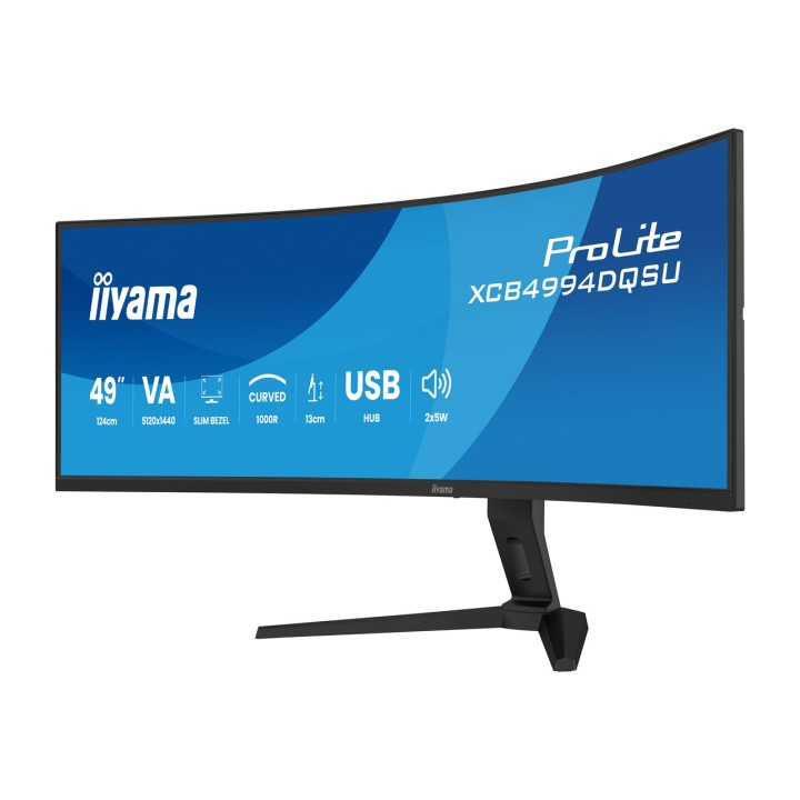 IIYAMA Super-Ultrawide-Curved-Monitor mit höhenverstellbarem