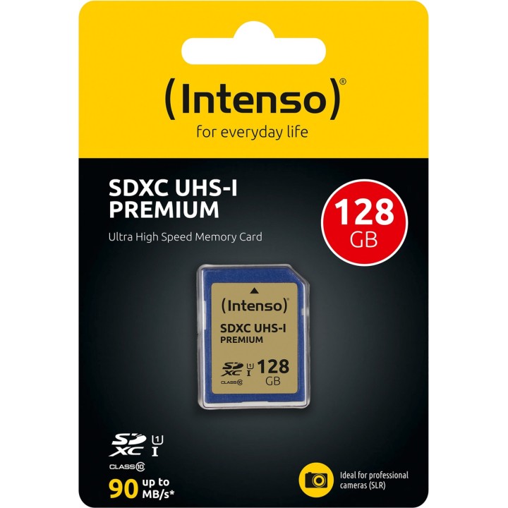 INTENSO Tarjeta de memoria SDXC UHS-I-PREMIUM-CLASE 10 128GB
