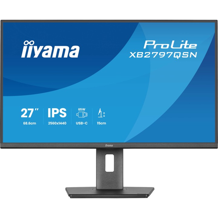IIYAMA Monitor IPS con pie regulable en altura PROLITE- 27" QHD 100205158