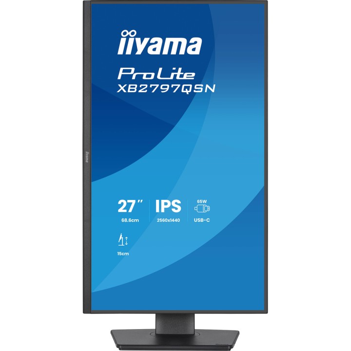 IIYAMA Écran IPS avec pied réglable en hauteur PROLITE- 27"