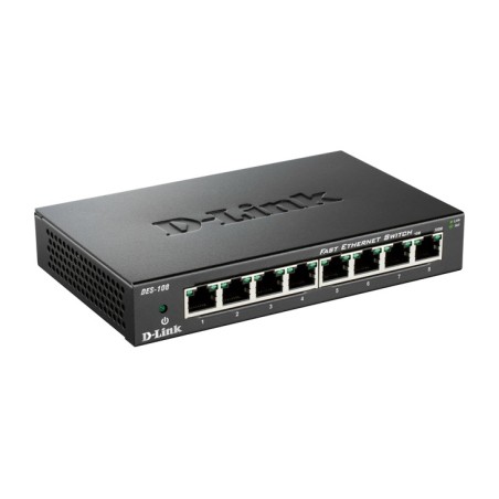 switch no gestionado de 8 puertos des-108 10/100