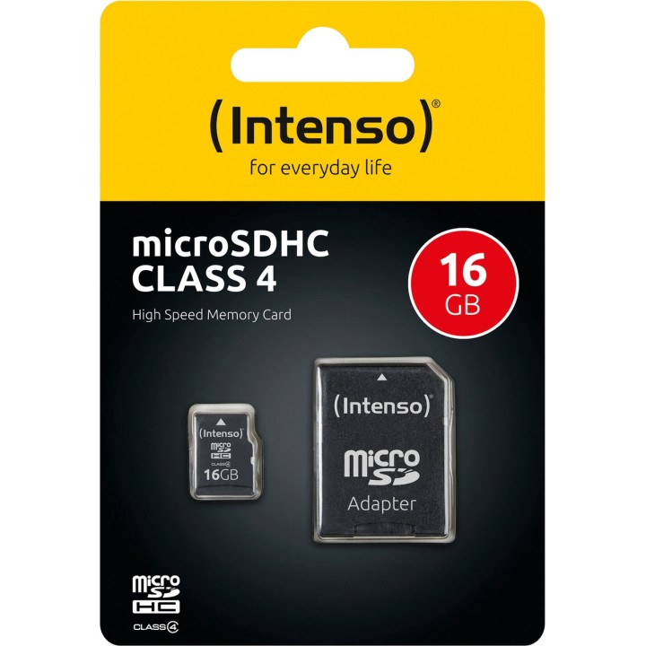 INTENSO Scheda di memoria microSDHC CLASE-4 16GB 1085617