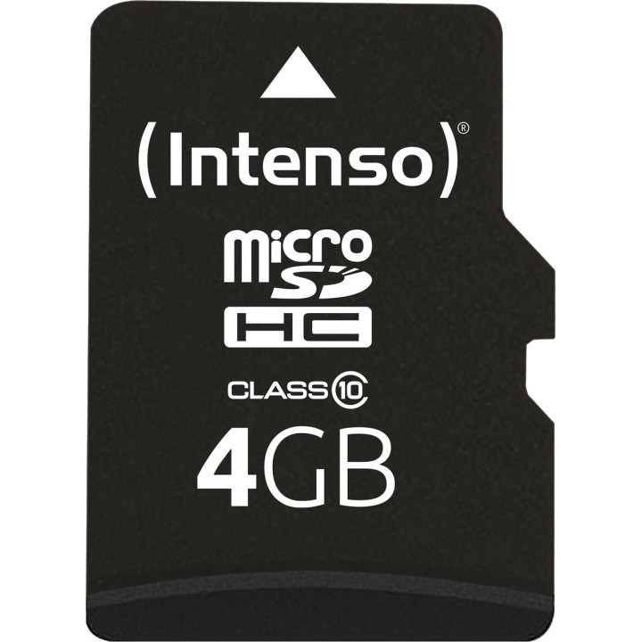 INTENSO Tarjeta de memoria microSDHC CLASE-10 4GB 3413450 1085614