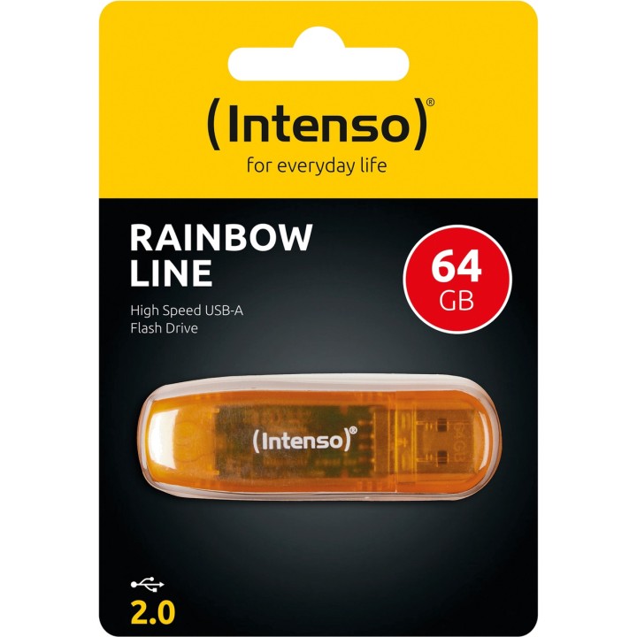 INTENSO Pamäť USB 2.0 RAINBOW LINE 64GB 1085527