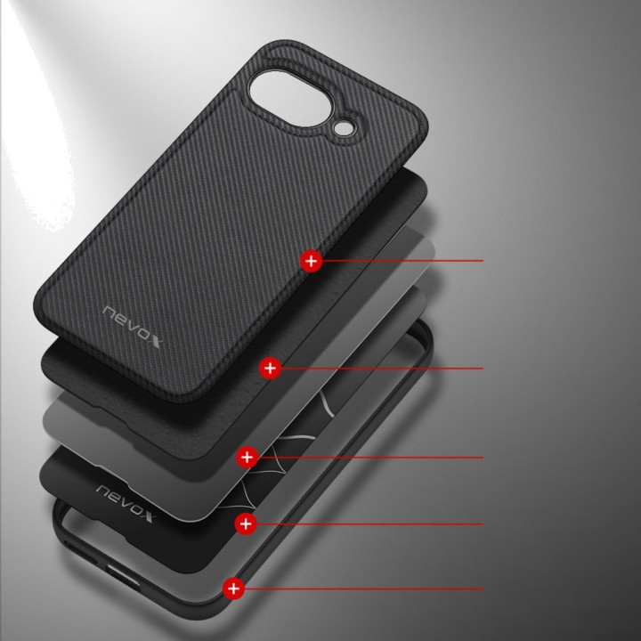 NEVOX Funda de nailon antigolpes para móvil STYLESHELL-NYLO PIXEL 10A 100199308