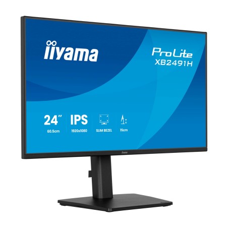 monitor ips con pie regulable en altura prolite- 23,8" full hd