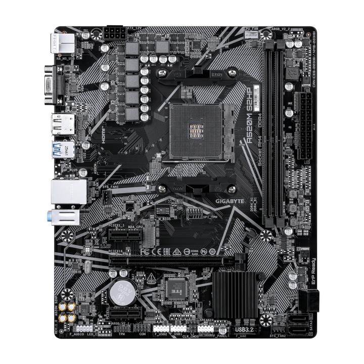 GIGABYTE Placa base micro ATX para AMD A520M S2HP AM4