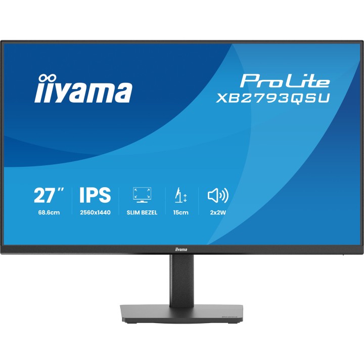 IIYAMA Monitor IPS con pie regulable en altura PROLITE- 27"