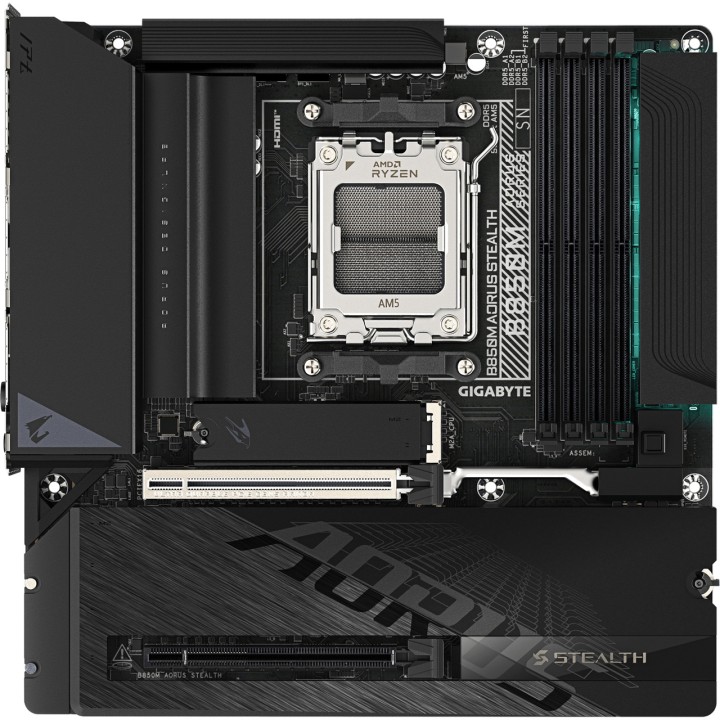GIGABYTE Micro ATX motherboard for AMD B850M AORUS STEALTH