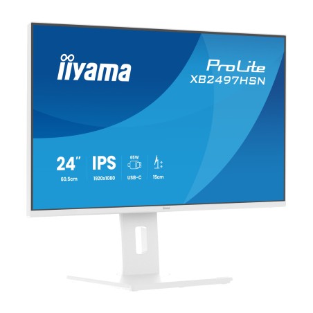 monitor ips con pie regulable en altura prolite- 23,8" full hd