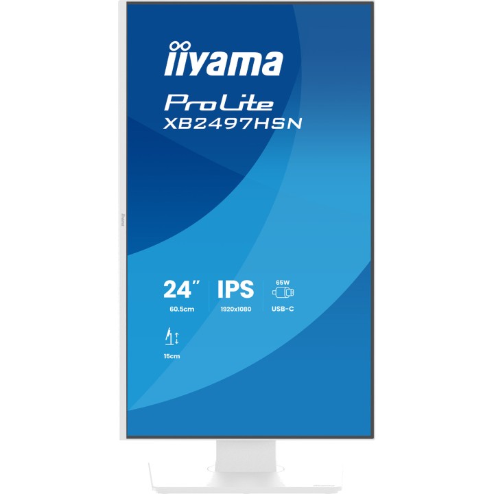 IIYAMA Monitor IPS con supporto regolabile in altezza