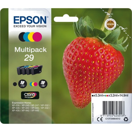 4-farben-tintenpatronenpack 29-claria home c13t29864012