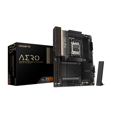 scheda madre atx per amd x870e aero x3d dark wood am5