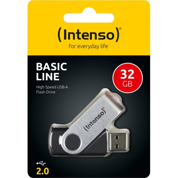 INTENSO Swivel USB flash drive BASIC LINE 2.0 32GB 1201979