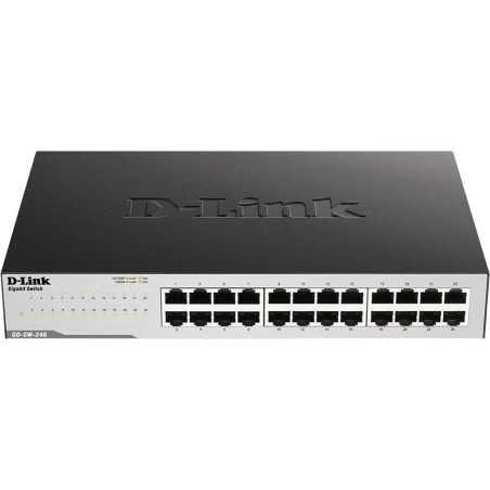 switch no gestionado de 24 puertos gigabit go-sw-24g 1u