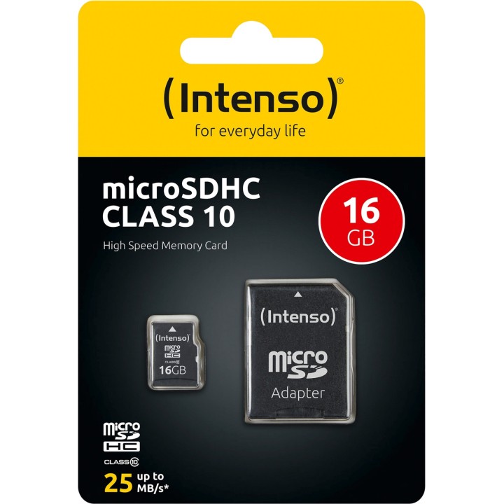 INTENSO microSDHC memory card CLASE-10 16GB 3413470 1085618