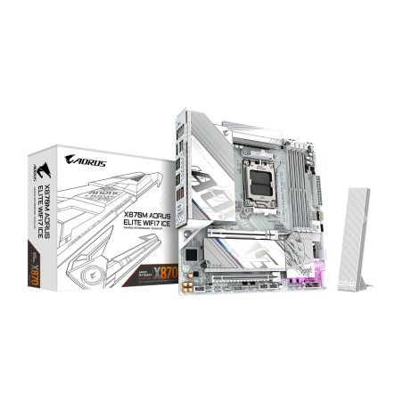 placa base micro atx para amd x870m aorus elite wifi7 ice am5