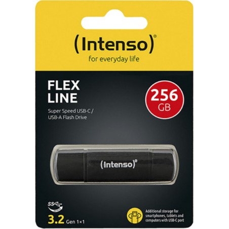 memoria usb doble conector tipo a y c flex line 256gb