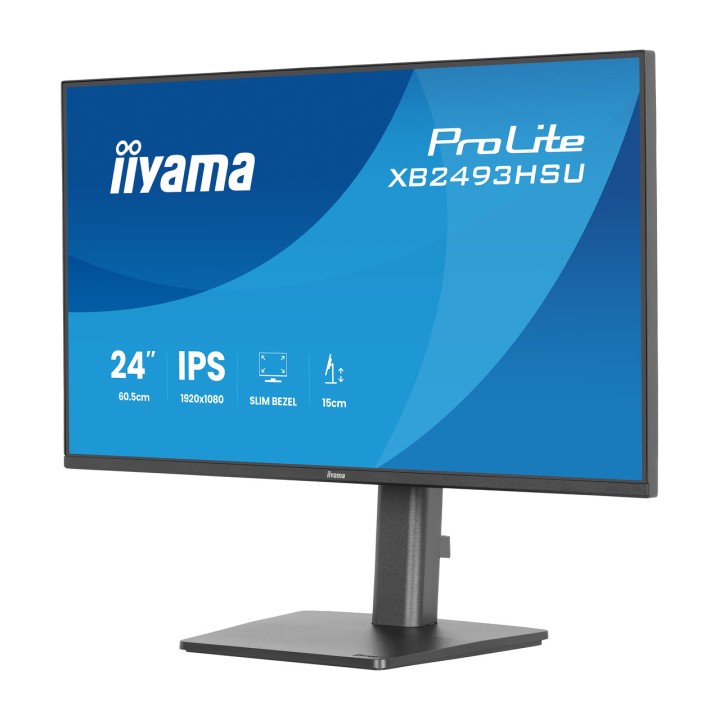 IIYAMA Monitor IPS con pie regulable en altura PROLITE- 23,8" FULL HD 100182312