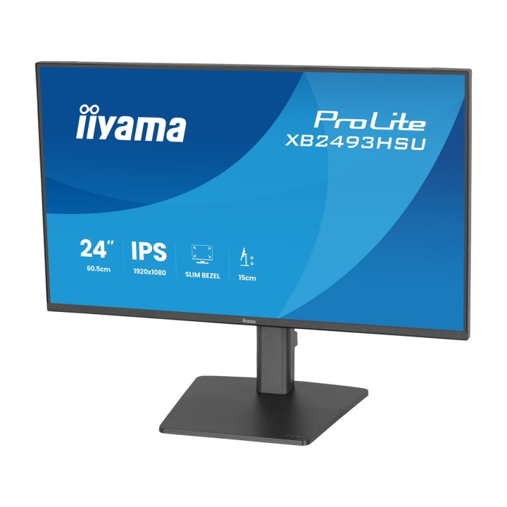 IIYAMA Monitor IPS con pie regulable en altura PROLITE- 23,8" FULL HD 100182312
