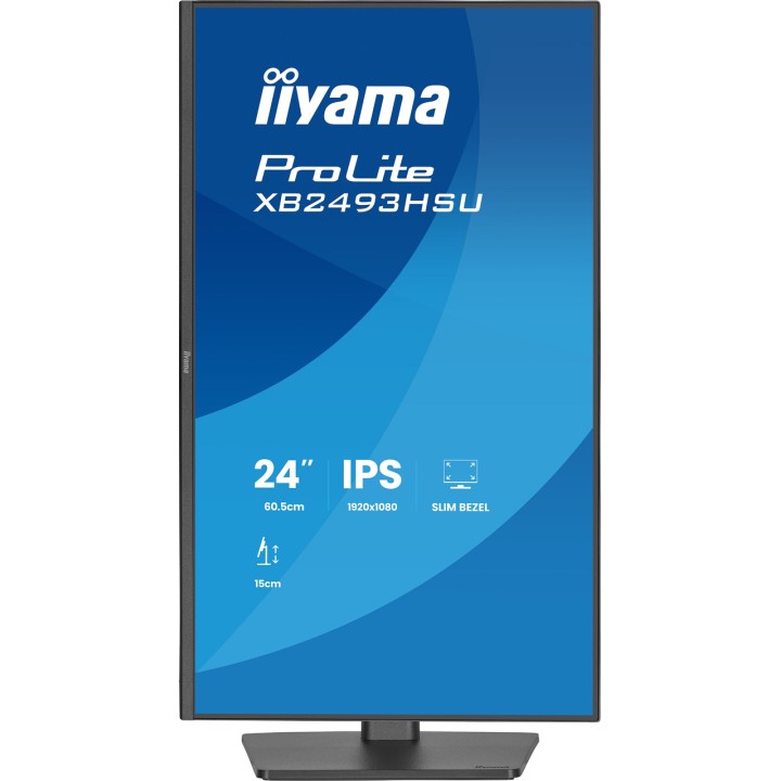 IIYAMA Monitor IPS con pie regulable en altura PROLITE- 23,8" FULL HD 100182312
