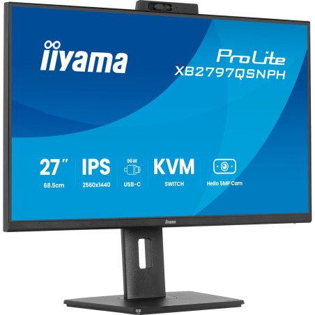 monitor ips con pie regulable en altura prolite- 27" qhd