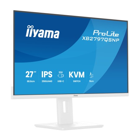 monitor ips con pie regulable en altura prolite- 27" qhd