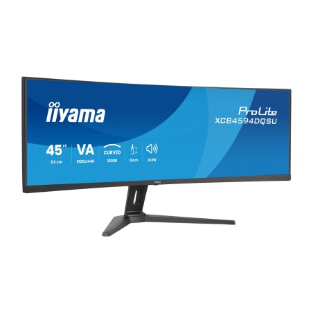 super-ultrawide-curved-monitor mit höhenverstellbarem standfuß prolite- 44,5" dqhd