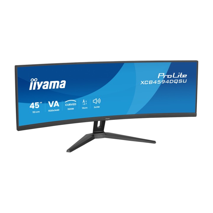 IIYAMA Super ultrawide curved monitor with height-adjustable