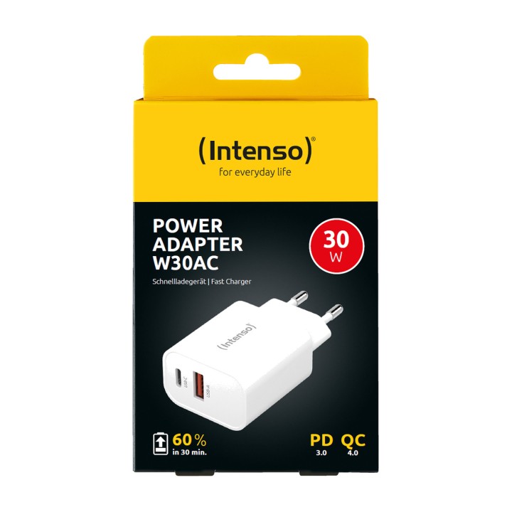 INTENSO Caricatore USB da rete con due porte W30AC 30W