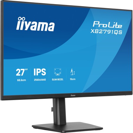 monitor ips con pie regulable en altura prolite- 27" qhd