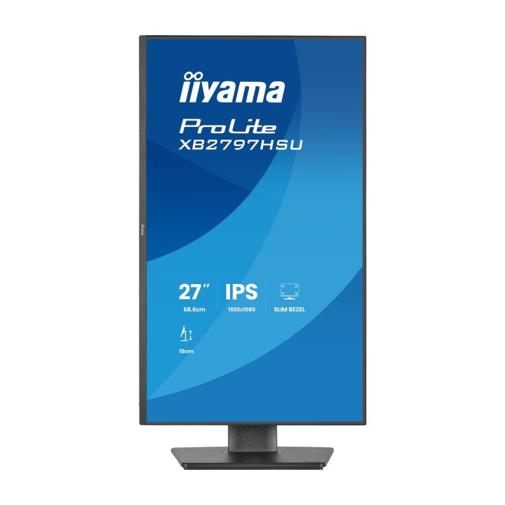 IIYAMA IPS monitor with height-adjustable stand PROLITE- 27"