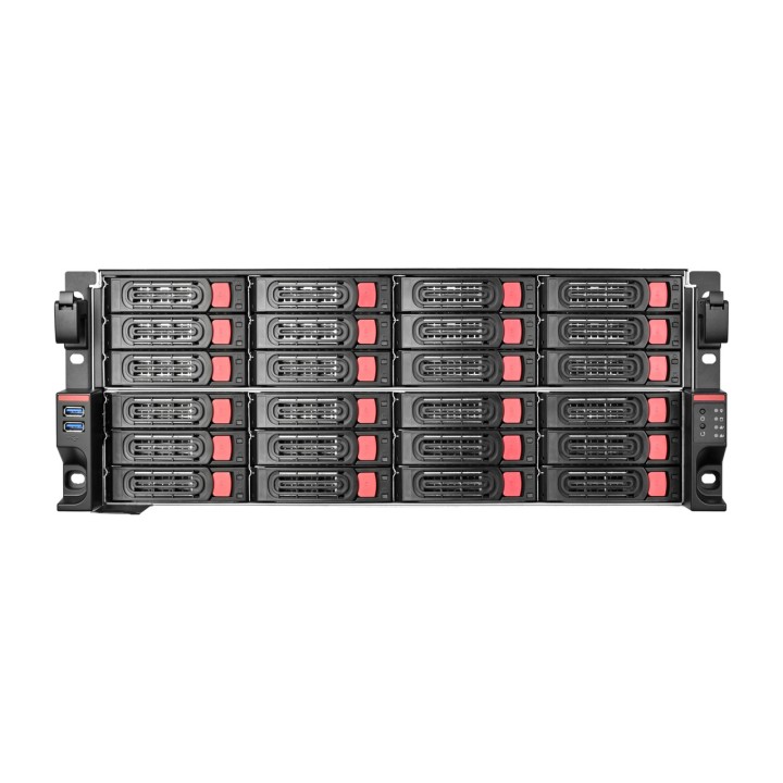 SILVERSTONE Rack server case RM43-324-RS 4U-E-ATX 24X HOT