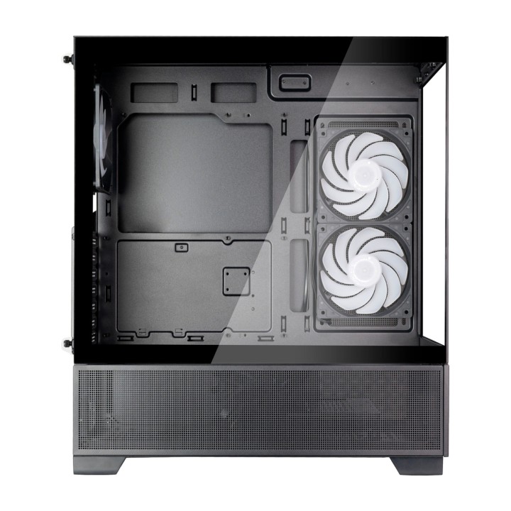 SILVERSTONE Caja de PC semitorre con ventana panorámica LUCID 05-ATX ARGB 100186988VAR