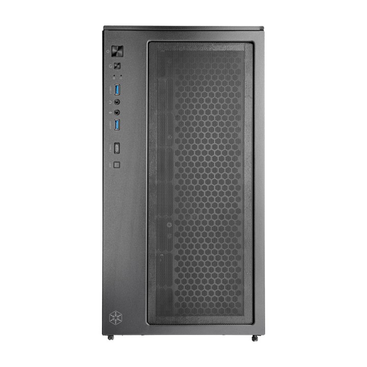 SILVERSTONE Caja de PC semitorre con ventana panorámica LUCID 05-ATX ARGB 100186988VAR