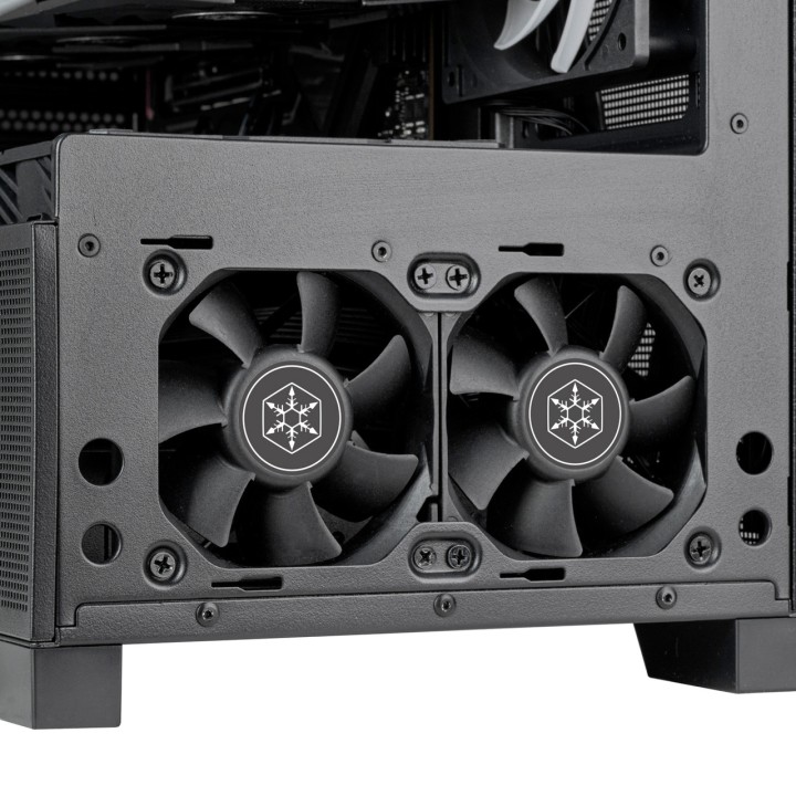 SILVERSTONE Caja de PC semitorre con ventana panorámica LUCID 05-ATX ARGB 100186988VAR