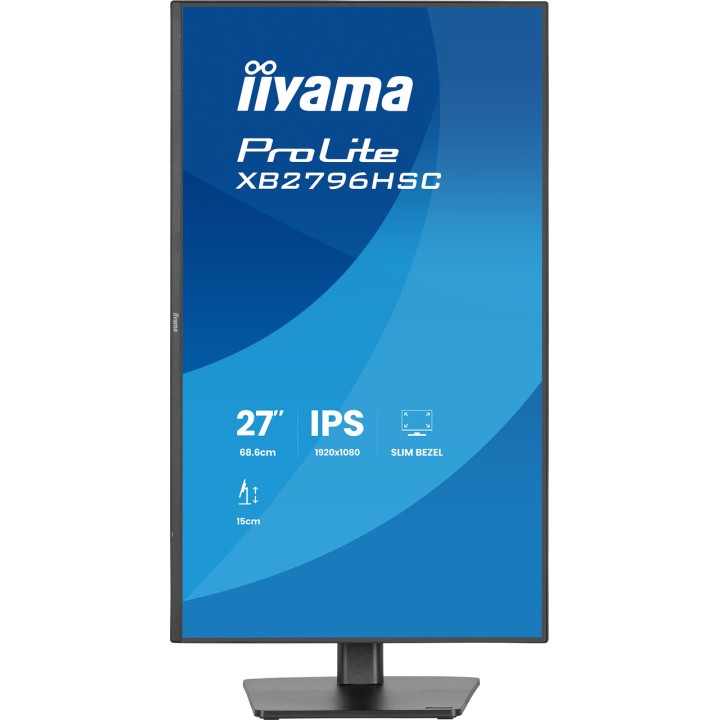 IIYAMA Monitor IPS con pie regulable en altura PROLITE- 27"
